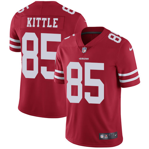 San Francisco 49ers Limited Red Men George Kittle Home NFL Jersey #85 Vapor Untouchable